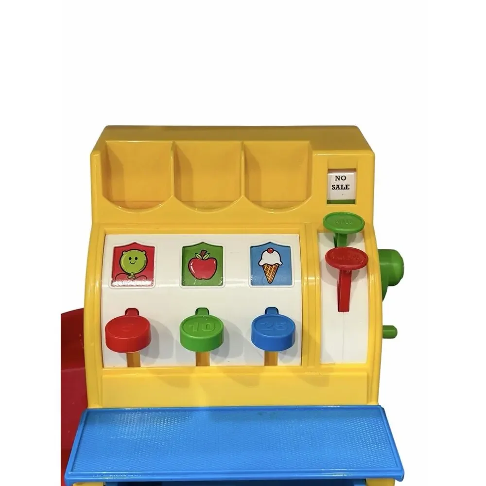 Retro 2015 Fisher Price Cash Register with 3 Coins Working Bell & Drawer Tested - Picture 4 of 9
